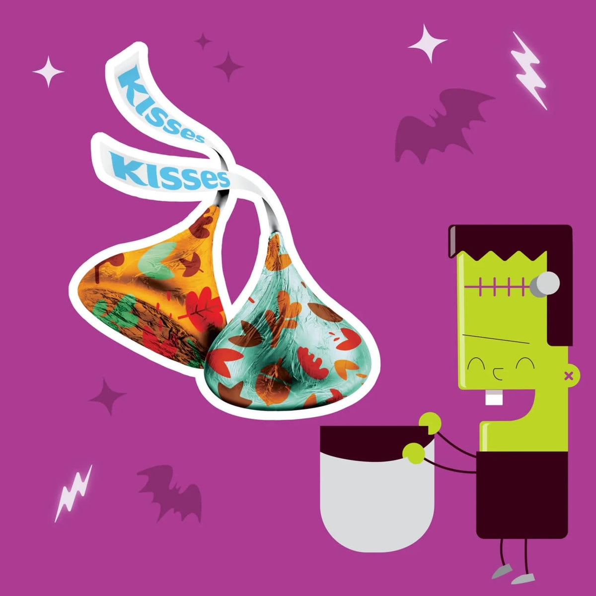 Thanksgiving Candy Foil Wrapped Milk Chocolates 1 Lb - Fall Themed Milk Chocolate Candy - Approx 100 Pieces