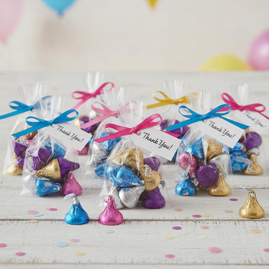 Assorted Kisses Bulk Chocolate Candy 200 Pieces - Bulk Candy Individually Wrapped Kisses Variety Pack - 2 Pounds