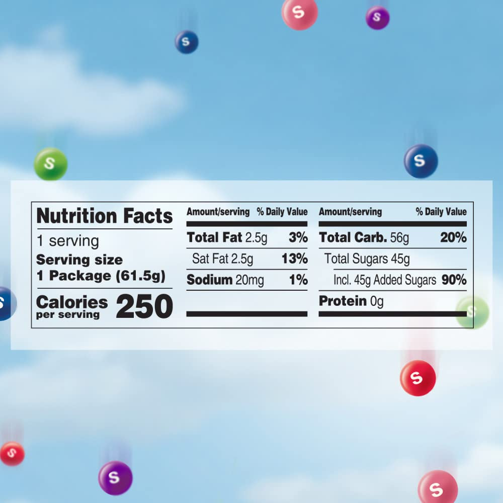 SKITTLES Wild Berry Chewy Candy Full Size Movie Night Party Favor Candy Packs Bulk Box, 2.17 Oz, (Pack of 36)