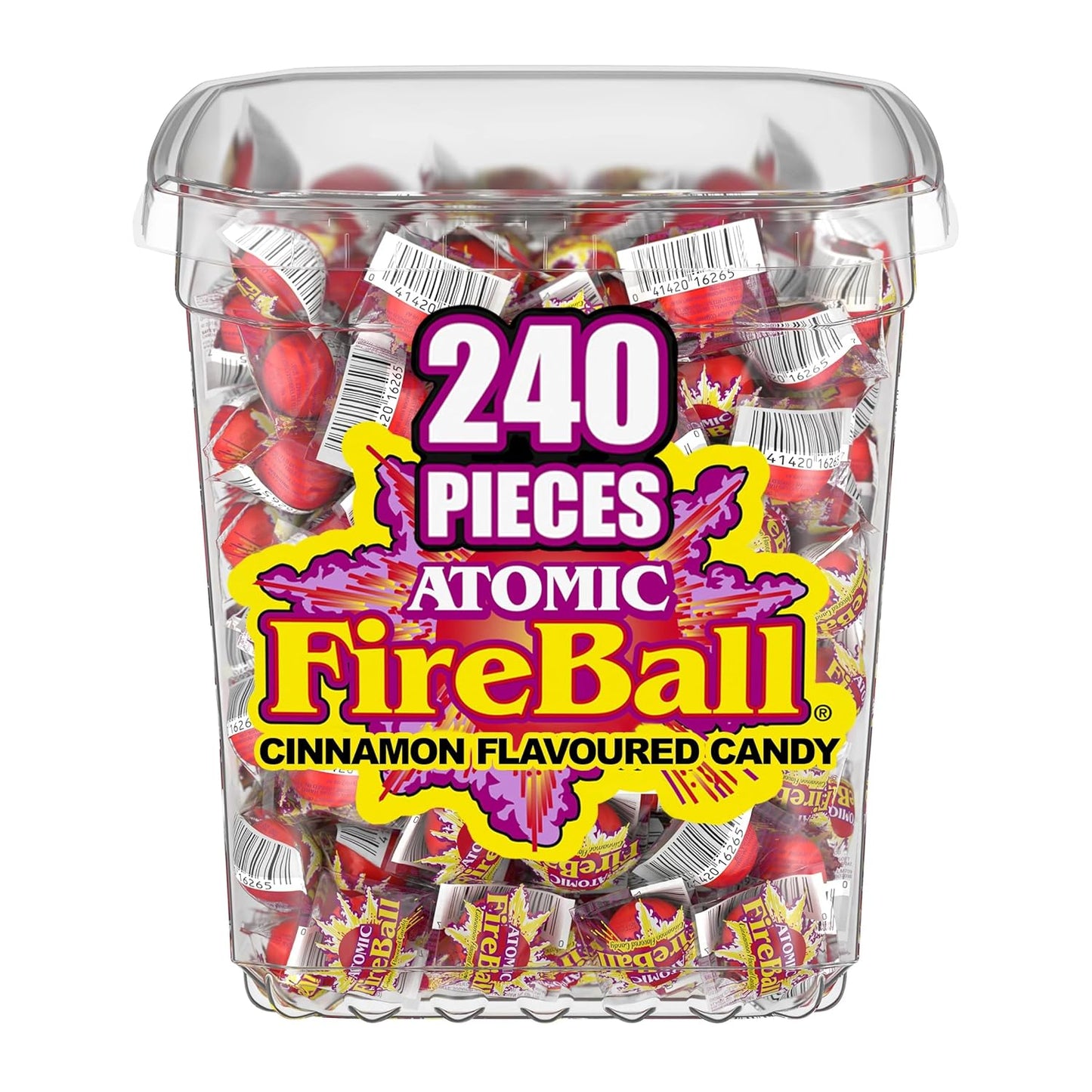 Wonka Atomic Fireball, Candy, Cinnamon Flavor, Individually Wrapped