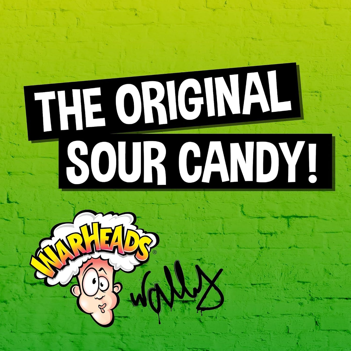 WARHEADS - Extreme Sour Hard Candy - Sour Apple, Black Cherry, Blue Raspberry, Lemon & Watermelon Flavors - 2 Oz. Bag