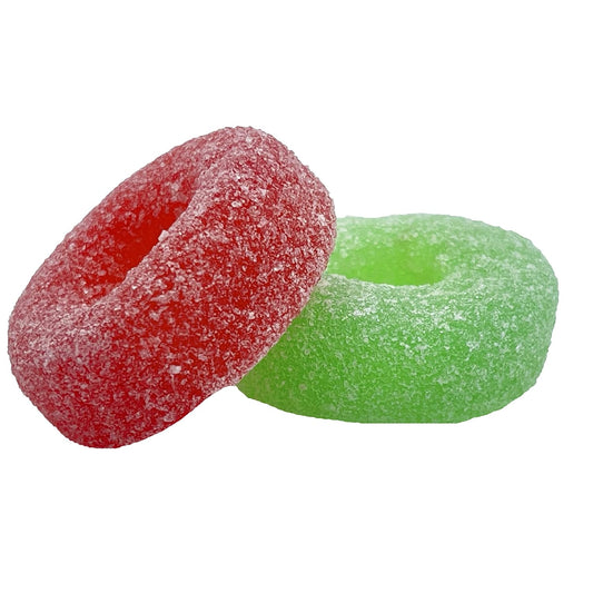 Fruidles Christmas Red and Green Jelly Wreaths Gummy, Gluten-Free, Fun & Festive Holiday Gummies Snacking (2 Pounds)