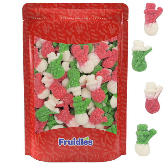 Fruidles Christmas Snowman Gummy Candy, Delicious Gummies, Fun and Festive Holiday Snacking (Half-Pound)