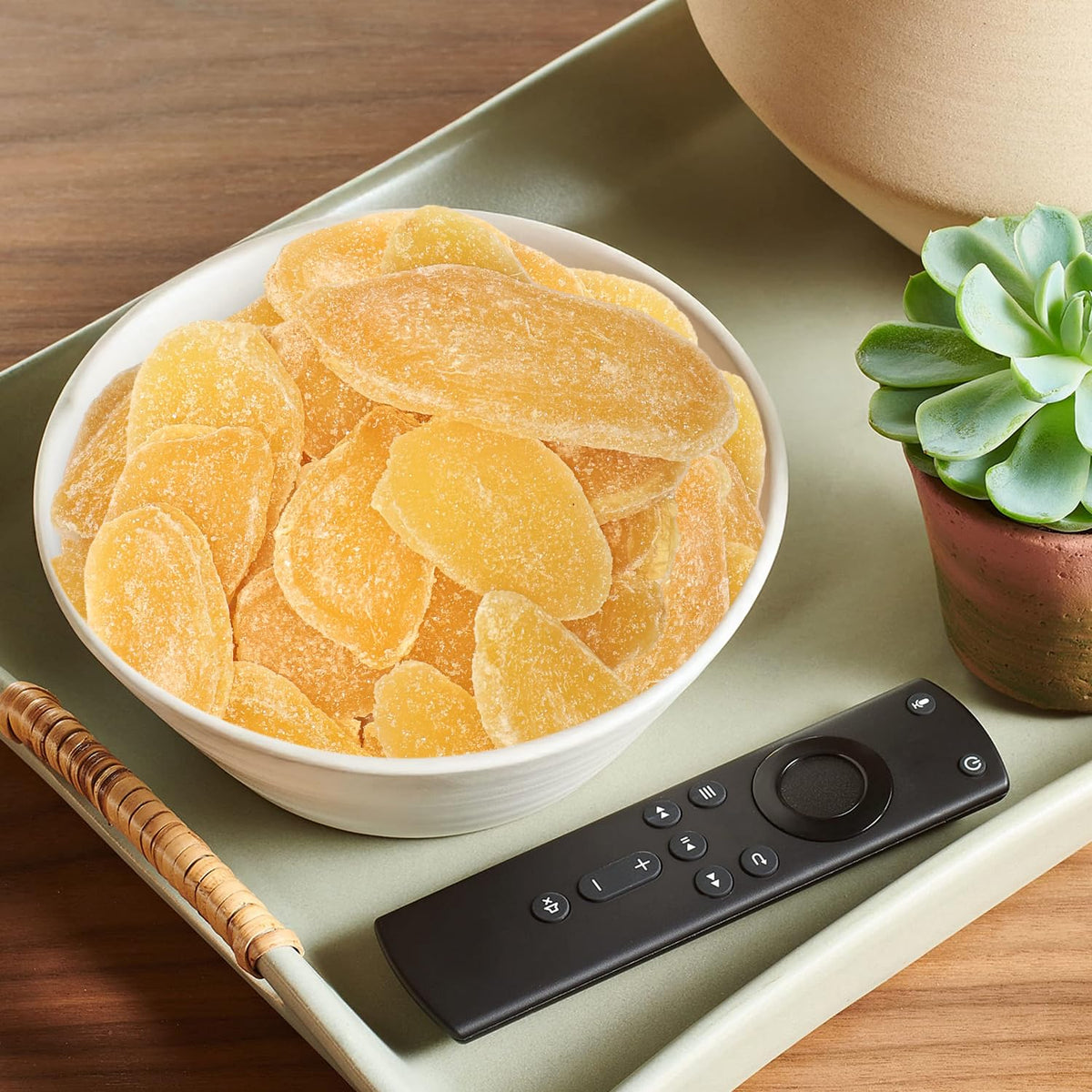 Bulk Dried Crystallized Ginger 2 Pound - Sweet & Spicy Candied Ginger Sugar
