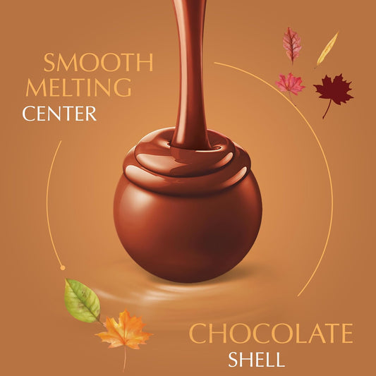 Lindt LINDOR Fall Assorted Milk Chocolate Candy Truffles, 12.7 Oz. Bag
