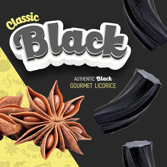 Wiley Wallaby Licorice 24 Ounce Classic Gourmet Soft & Chewy Australian Black Licorice Candy Twists, 1 Pack