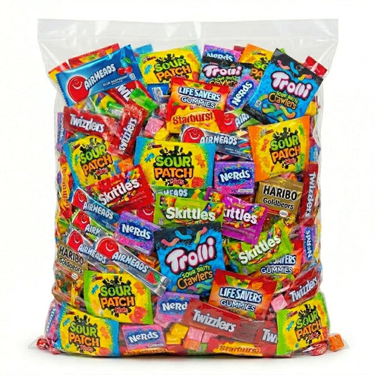 Individually Wrapped Bulk Candy Assortment – Gummies, Sour Candy, Chewy Candy & More (32 Ounces)