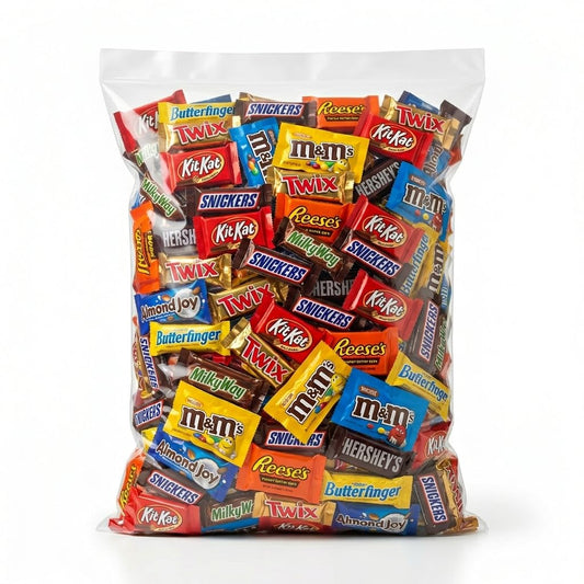 Bulk Chocolate Mix – Individually Wrapped Fun Size Chocolate Bars, Peanut Butter Treats & Classic Favorites (2 Pounds)