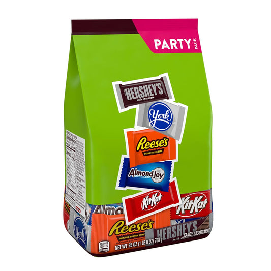 Hershey Assorted Chocolate Flavored Candy Variety Party Pack, 25 Oz