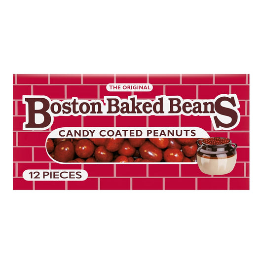 Boston Baked Beans Candy-Coated Peanuts, Theater Box, 4.3 Oz, 12 Ct