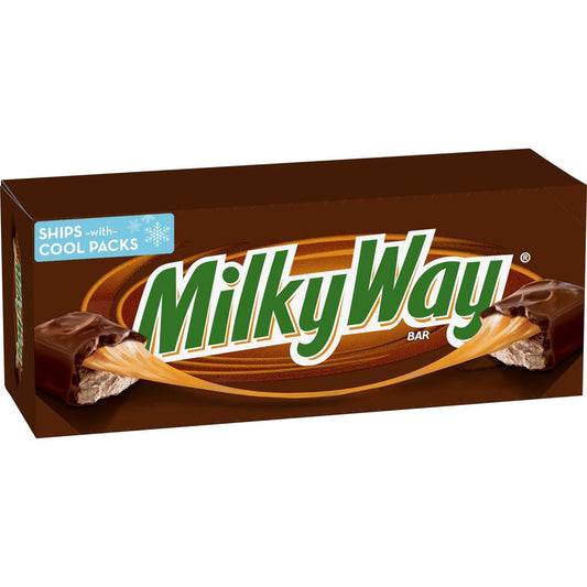 Milky Way Milk Chocolate Candy Bars, Full Size Bulk Box, 36 Ct