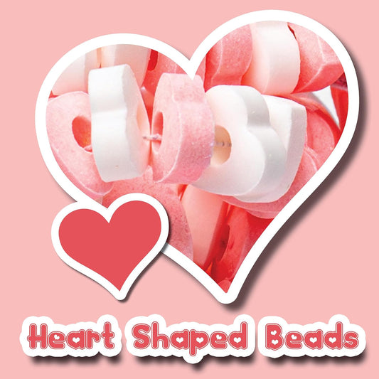 50 Candy Bracelets Individually Wrapped, Heart Candy Beads, Party Favors