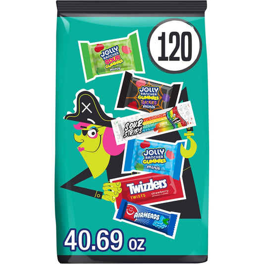 Hershey's Assorted Fruit Flavored Halloween Candy Bulk Pack, 40.69 Oz