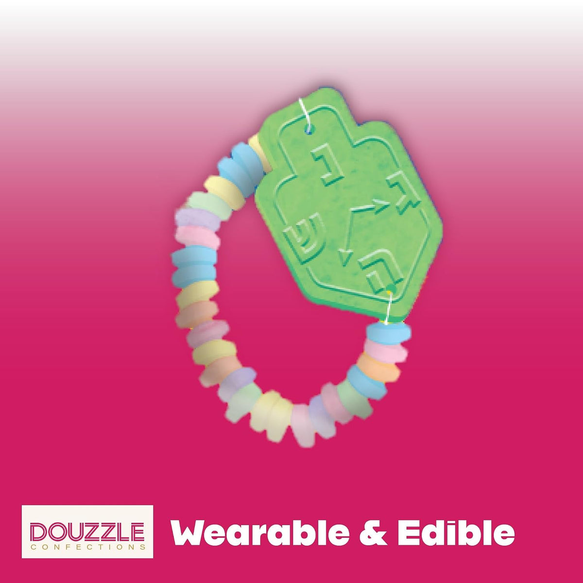 Douzzle Kosher, Hanukkah Candy Dreidels for Kids, Dreidel Time Candy Watches (Pack of 1) Hanukah Party Favors, Happy Chanuka Sweet Treat & Gifts