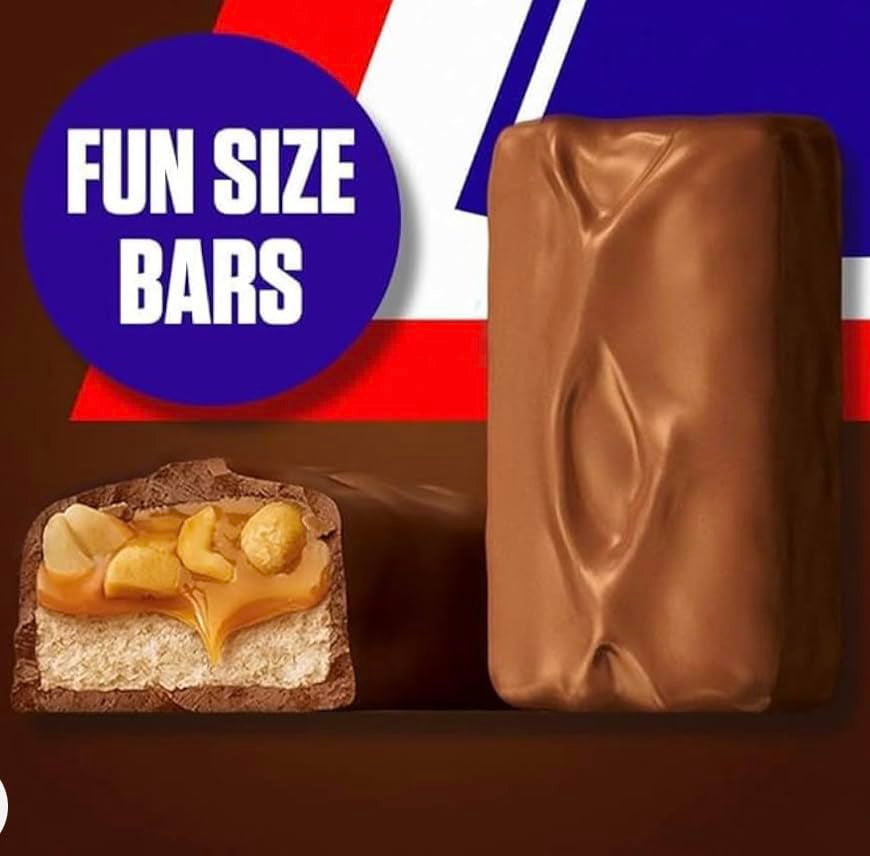 Snickers Fun Size Candy Bars, Individually Wrapped, Bulk Candy of 70 CT