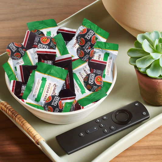 Sugar Free Dark Chocolate Variety Pack - Individually Wrapped Assorted Dark Zero Sugar Candy Mix (1 Pound)
