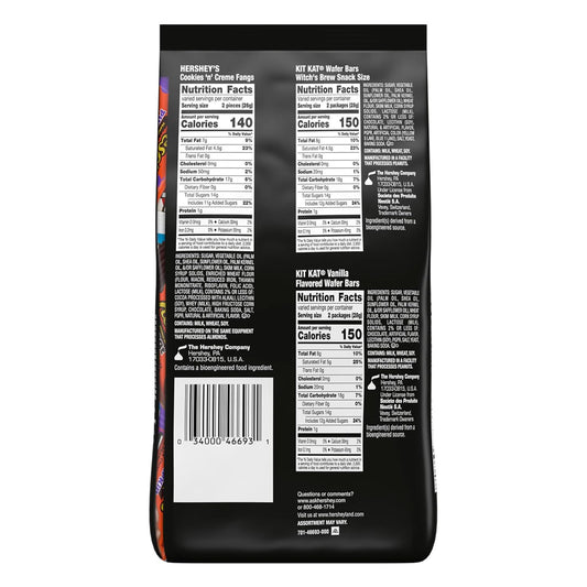 HERSHEY'S, KIT KAT and REESE'S Assorted, Candy Variety Bag, 17.28 Oz (30 Pieces)