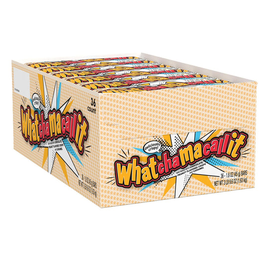 WHATCHAMACALLIT Chocolate Caramel Peanut Crisps Candy Bars, 1.6 Oz, 36 Ct