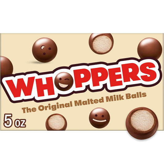 Whoppers, Malted Milk Balls Candy Box, 5 Ounce