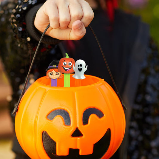 Halloween PEZ Dispenser Gift Set, Spooky Character Assortment with Grape and Orange Flavored Refill Rolls (Pack of 3)