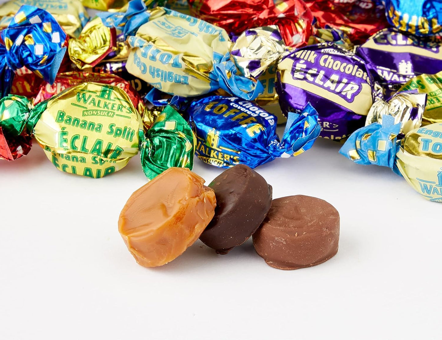 Walkers Nonsuch Assorted Toffees & Chocolate Éclairs 44.09 oz (1.25Kg)