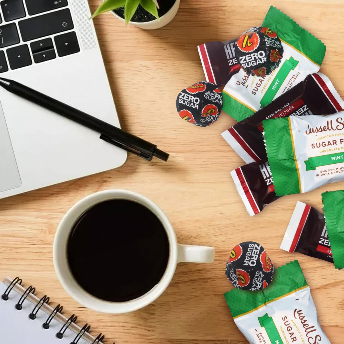 Sugar Free Dark Chocolate Variety Pack - Individually Wrapped Assorted Dark Zero Sugar Candy Mix (1 Pound)