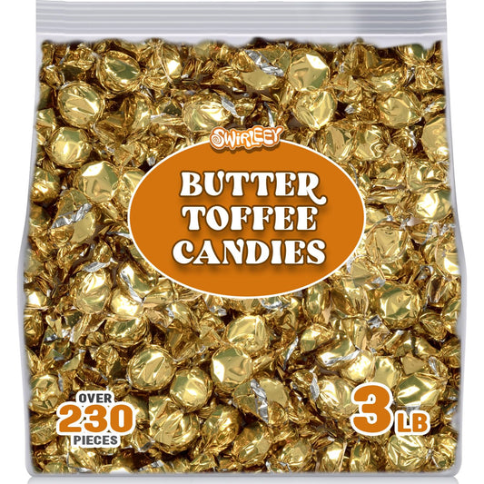 Gold Foil Candies - 3LB - Butter Toffee Candies for Candy Buffet