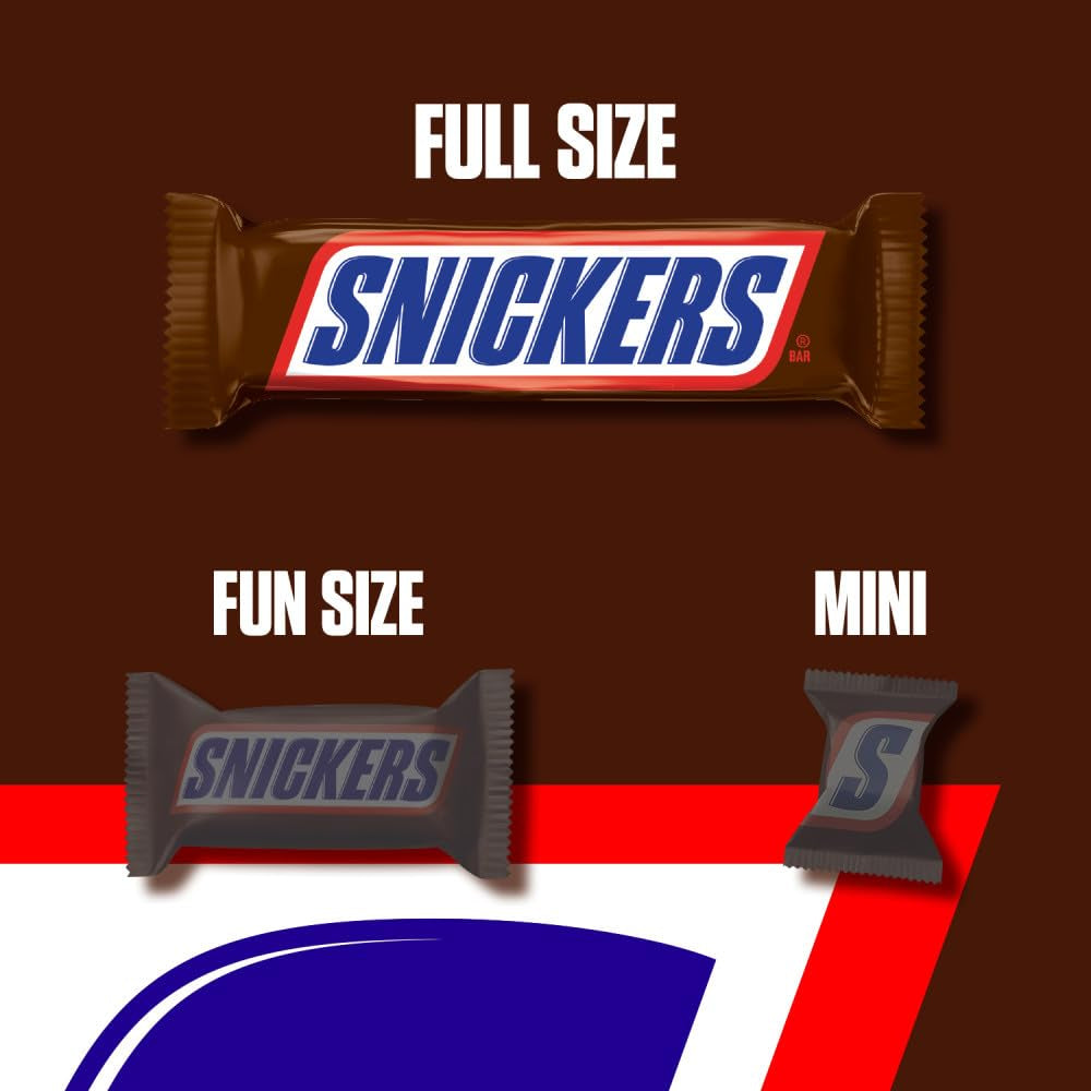 SNICKERS Milk Chocolate Candy Bar, NFL Football Snacks, 1.9 Ounce