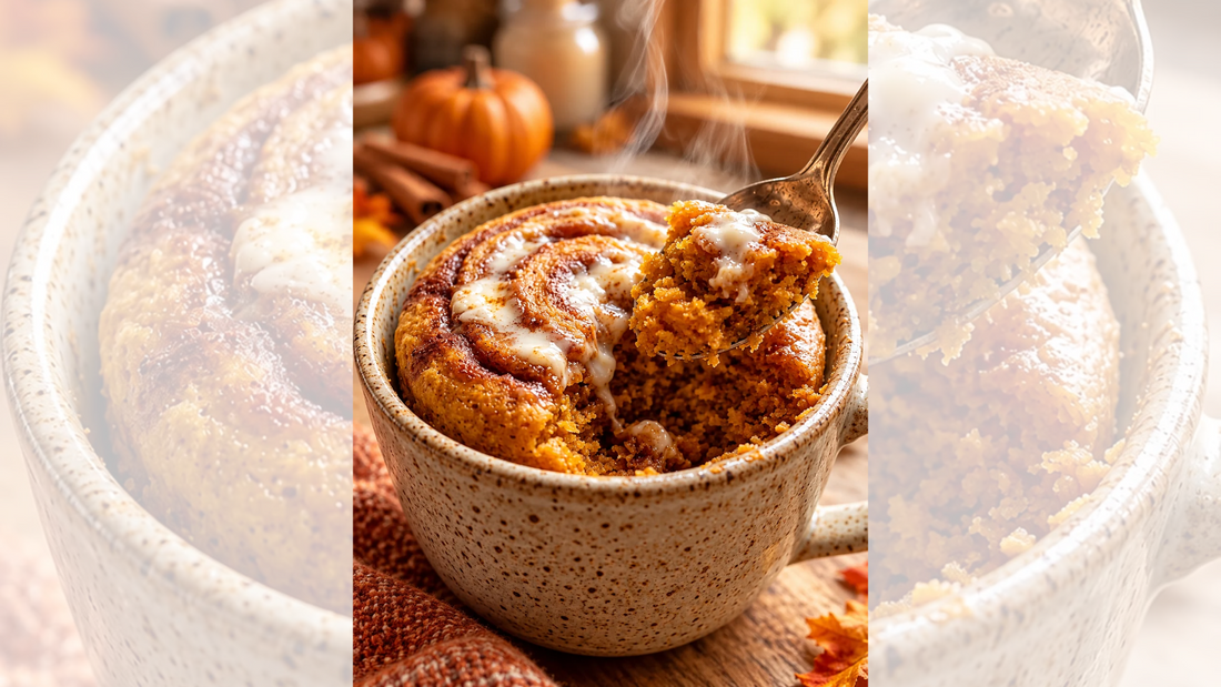Sugar-Free Pumpkin Cinnamon Cottage Cheese Mug Cake Recipe