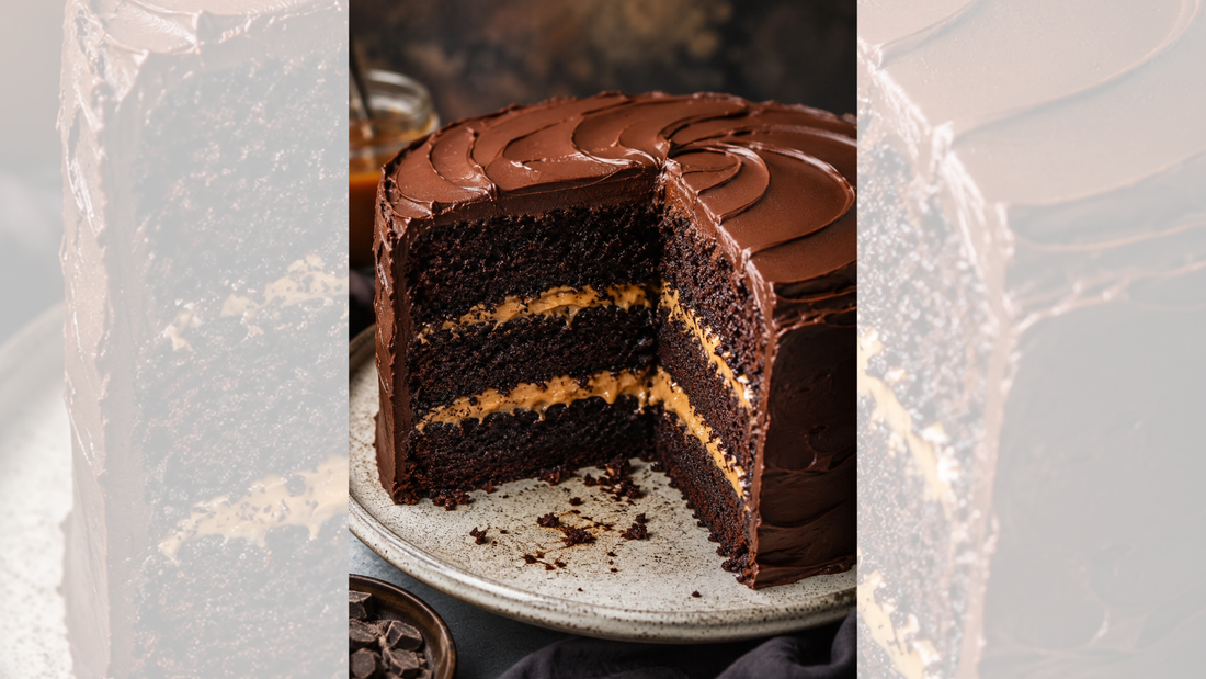 Chocolate Cake with Whipped Sea Salt Caramel