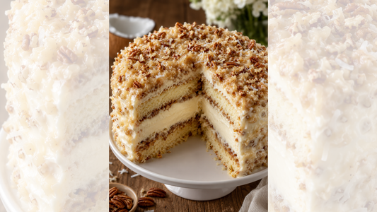 White German Chocolate Cheesecake Cake