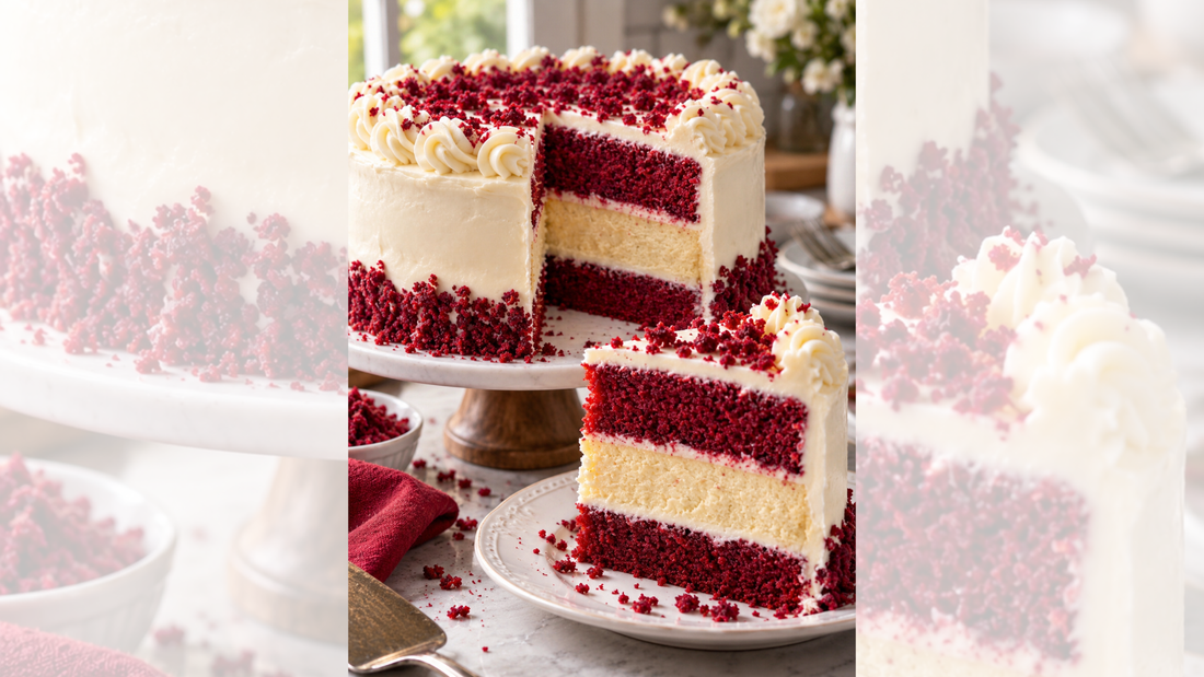 Red Velvet Cheesecake Cake
