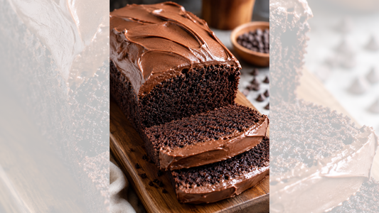 Moist Chocolate Loaf Cake with Chocolate Cream Cheese Icing