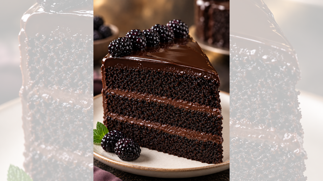 Dark Chocolate Blackberry Cake