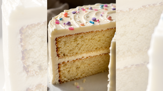 Moist Vanilla Birthday Cake