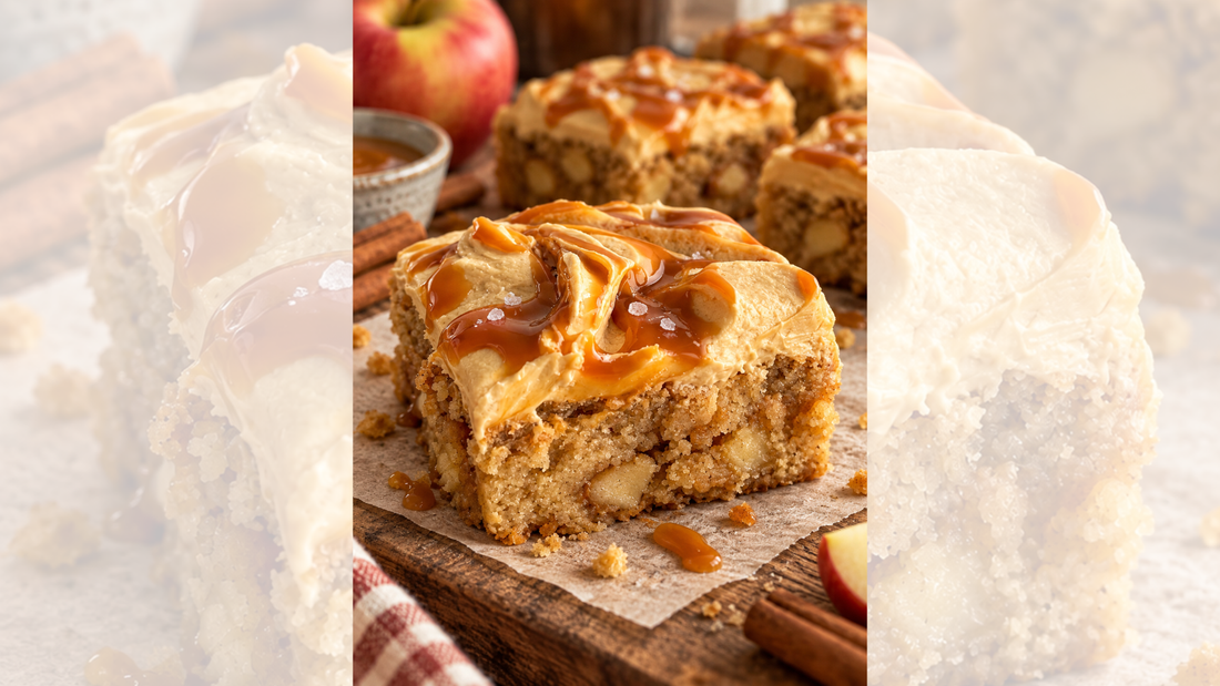 Salted Caramel Apple Blondies