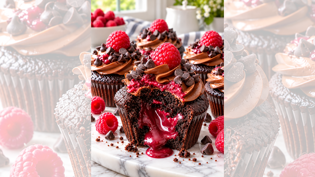 Chocolate Raspberry Lava Cupcakes Recipe