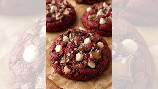 THICK RED VELVET COOKIES