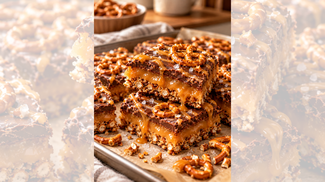 Caramel Pretzel Crack Bars Recipe