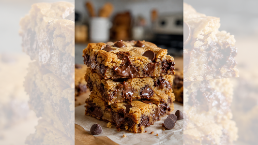 Greek Yogurt Peanut Butter Chocolate Chip Cookie Bars