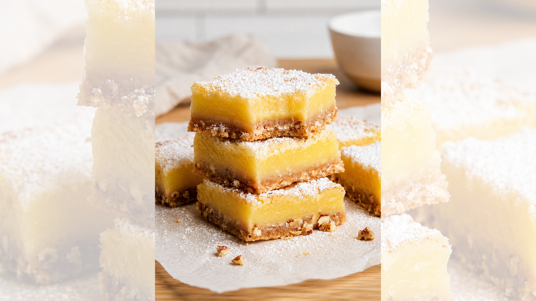 Tart Lemon Bars with Buttery Pecan Crust