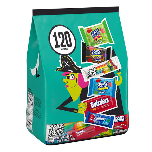 Hershey's Assorted Fruit Flavored Halloween Candy Bulk Pack, 40.69 Oz