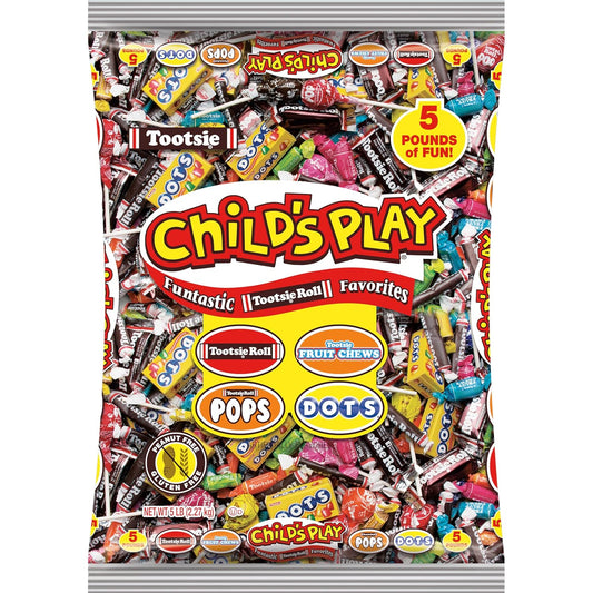 Tootsie Roll Child's Play Candy Favorites - 5 Pounds of Individually Wrapped Party Candy