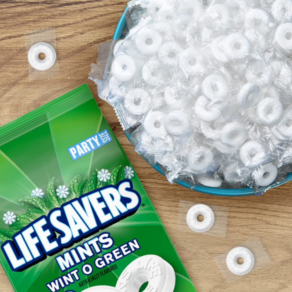LIFE SAVERS Mints Wint-O-Green Hard Candy Bulk Mints, 20 Count Box