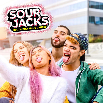 SOUR JACKS, Sour Gummy Candy, Variety Pack, 75 0.5 oz Snack-Size Pouches
