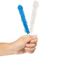 Hannukah Rock Candy Sugar Sticks - Kosher Certified - 18 Individually Wrapped Treats - Blue & White