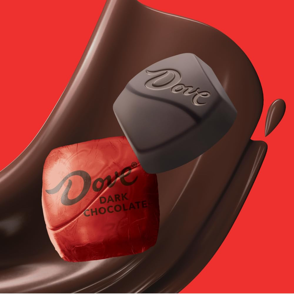 DOVE PROMISES Dark Chocolate Candy, Bulk, 136 Count, 38.9 Oz Bag