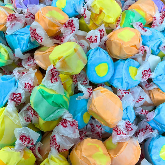 Premium Tropical Salt Water Taffy, 6 Flavors, Soft Chewy Candy, 16 Oz