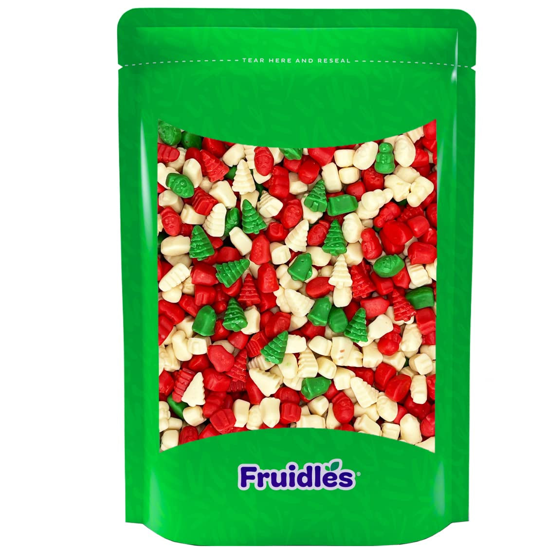 Fruidles Christmas Mello Cremes Gummi Bears Candy Sweet Confection Candies, Traditional Old Fashioned, Vegan, Gluten-Free (2 Pounds)