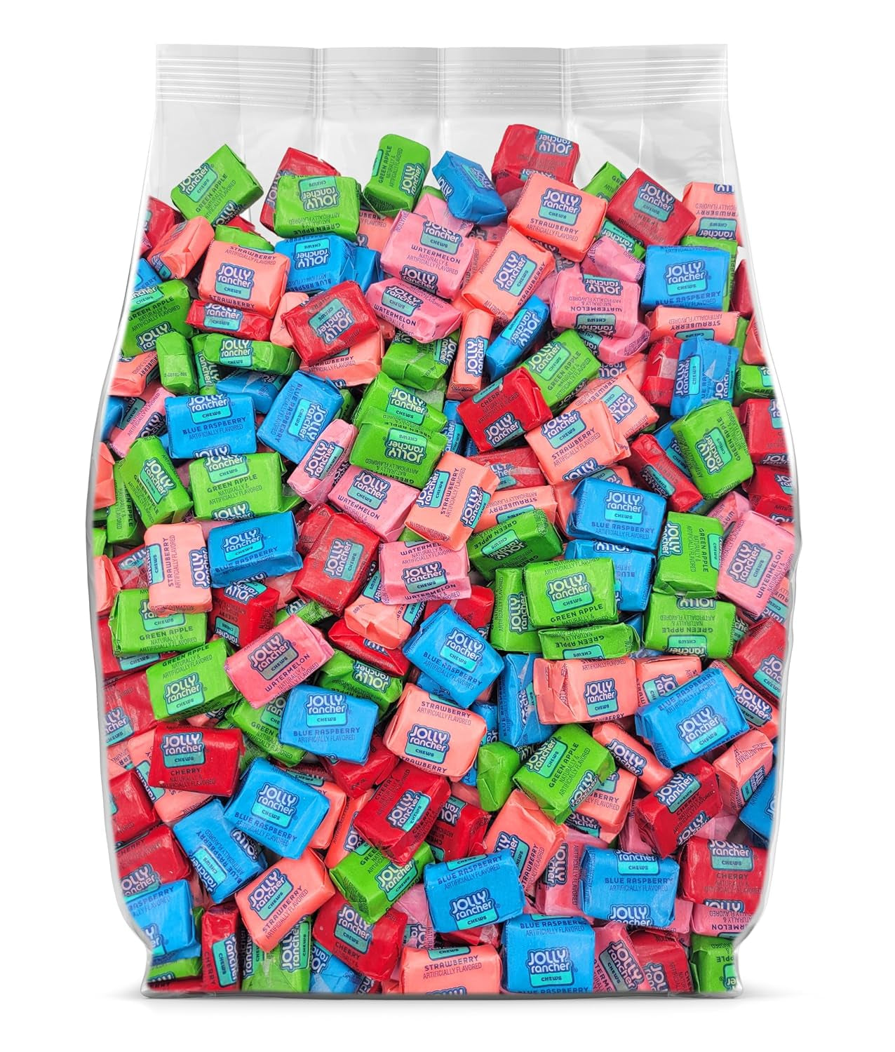 Jollyrancher Chews Bulk Candy - Individually Wrapped Assorted Fruit Flavored - 95 Chewy Fruit Chews